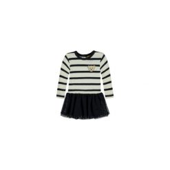 Steiff Girls Sukienka cloud dancer. Szare sukienki niemowlęce marki Steiff, z aplikacjami, z elastanu. Za 369,00 zł.