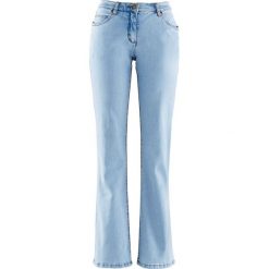 Dżinsy "authentic-stretch" BOOTCUT bonprix jasnoniebieski. Niebieskie jeansy damskie bonprix. Za 79,99 zł.