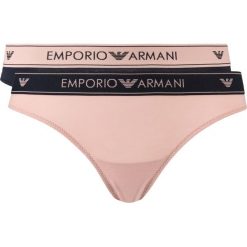 Emporio Armani 2-pack Spodenki Niebieski Beżowy. Brązowe figi damskie xs, z elastanu. Za 168,95 zł.
