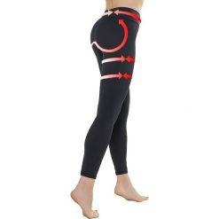 Legginsy push-up. Czarne legginsy damskie marki MrsFitness, ze skóry. Za 82,99 zł.