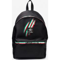 Philipp Plein Sport Plecak Czarny. Czarne plecaki męskie Philipp Plein Sport, w paski, z poliesteru, sportowe. Za 2101,95 zł.
