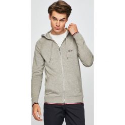 Tommy Hilfiger - Kardigan. Szare swetry męskie TOMMY HILFIGER, xl, bez wzorów, z bawełny, z kapturem, bez kaptura. W wyprzedaży za 449,90 zł.