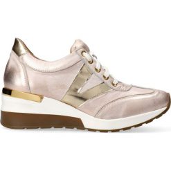 Sneakersy różowe. Różowe sneakersy damskie Arturo Vicci, ze skóry. Za 259,00 zł.