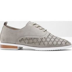 Buty sznurowane z pianką youfoam bonprix jasnoszary. Szare baleriny damskie bonprix, bez wzorów, bez obcasa. Za 99,99 zł.