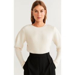 Mango - Sweter Ribo. Swetry damskie Mango, l, bez wzorów, z bawełny, bez rękawów, bez kaptura. W wyprzedaży za 59,90 zł.