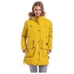 Meatfly Kurtka Damska Rain Y 3 Park Yellow (Rozmiar L). Żółte kurtki damskie marki Meatfly, na zimę, l, bez wzorów, bez kaptura. W wyprzedaży za 312,00 zł.