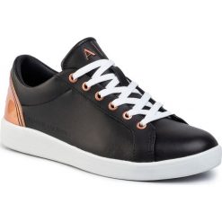 Sneakersy ARMANI EXCHANGE - XDX034 XV162 A155 Black/Rose Gold. Czarne półbuty damskie Armani Exchange, ze skóry ekologicznej. Za 559,00 zł.