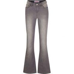 Wygodne dżinsy ze stretchem BOOTCUT bonprix szary. Szare jeansy damskie bonprix, z jeansu. Za 79,99 zł.