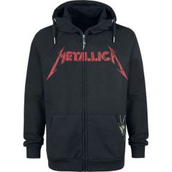Metallica EMP Signature Collection Bluza z kapturem rozpinana czarny. Czarne bluzy męskie rozpinane marki Metallica, m, z nadrukiem, z kapturem. Za 244,90 zł.