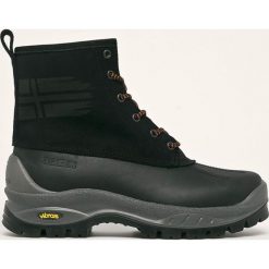 Napapijri - Buty. Czarne buty trekkingowe męskie Napapijri, ze skóry, na sznurówki, outdoorowe. W wyprzedaży za 599,90 zł.