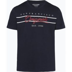 Jack & Jones - T-shirt męski, niebieski. Niebieskie t-shirty męskie Jack & Jones, xl, bez wzorów, z bawełny, eleganckie, bez kołnierzyka. Za 59,95 zł.