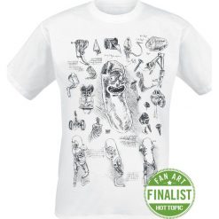 T-shirty męskie: Rick And Morty Da Vinci Pickle Rick T-Shirt biały