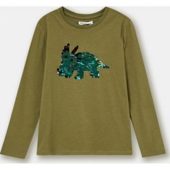 Koszulka chłopięca - Khaki. Brązowe t-shirty chłopięce Sinsay, bez wzorów, bez rękawów. Za 15,99 zł.