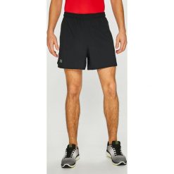 Under Armour - Szorty. Czarne spodenki sportowe męskie marki Under Armour, xl, z poliesteru, sportowe. Za 179,90 zł.