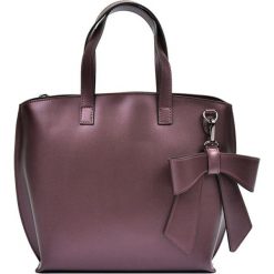Torebki klasyczne damskie: Skórzana torebka w kolorze bordowym – (S)26,5 x (W)40 x (G)13,5 cm