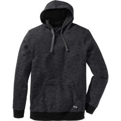 Bluza z kapturem, melanżowa bonprix czarny melanż. Czarne bluzy męskie rozpinane bonprix, l, melanż, z kapturem. Za 74,99 zł.