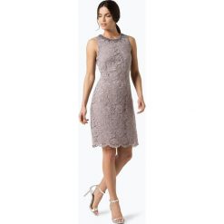 Marie Lund - Damska sukienka koktajlowa, różowy. Czerwone sukienki balowe Marie Lund, na imprezę, w koronkowe wzory, z koronki, z krótkim rękawem, mini. Za 279,95 zł.