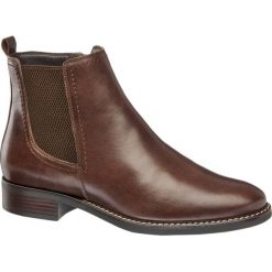 Botki damskie 5th Avenue brązowe. Brązowe botki damskie na obcasie marki 5th Avenue, z materiału, na zamek. Za 167,00 zł.
