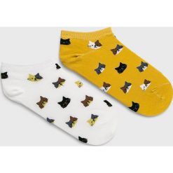 Answear - Stopki (2 pack). Szare skarpetki damskie ANSWEAR, bez wzorów. W wyprzedaży za 19,90 zł.