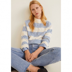 Mango - Sweter Iliadar. Szare swetry klasyczne damskie Mango, l, z dzianiny. Za 89,90 zł.
