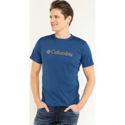 Koszulka techniczna Columbia Graphic 1533291. Niebieskie koszulki męskie Columbia, s, bez wzorów, z poliesteru, sportowe, polo, bez rękawów. W wyprzedaży za 129,00 zł.