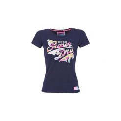 T-shirty z krótkim rękawem Superdry STACKER INFILL ENTRY. Niebieskie t-shirty damskie Superdry, xs. Za 103,20 zł.