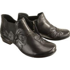PIAZZA 961865-9 piombo, botki damskie. Botki damskie Piazza, ze skóry, bez obcasa, na obcasie, na zamek. Za 429,90 zł.