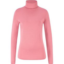 Shirt ze stretchem i golfem, długi rękaw bonprix dymny różowy. Różowe koszulki damskie bonprix, bez wzorów, z długim rękawem. Za 44,99 zł.