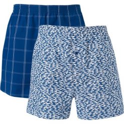 Bokserki wzorzyste (dwupak). Niebieskie kalesony męskie marki La Redoute Collections, w paski, z bawełny. Za 70,52 zł.