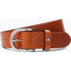 Tommy Hilfiger - Damski pasek skórzany – New Danny, beżowy. Brązowe paski damskie TOMMY HILFIGER, w paski. Za 199,95 zł.