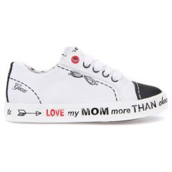 Geox Tenisówki Dziewczęce Ciak 34 Biały/Czarny. Czarne buty dziewczęce sportowe marki Geox, z napisami, z tkaniny. W wyprzedaży za 169,00 zł.