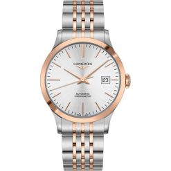 LONGINES Record L2.821.5.72.7. Szare zegarki męskie LONGINES, złote. Za 13930,00 zł.