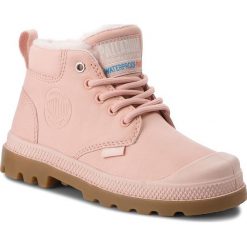 Trapery PALLADIUM - Low Cuff Wp K 56035-614-M Evening Sand/Light Gum. Różowe śniegowce dziewczęce Palladium, bez zapięcia. W wyprzedaży za 259,00 zł.