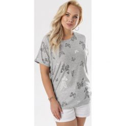 Szara Bluzka Neanoire. Szare bluzki damskie Born2be, xl, bez wzorów, bez kołnierzyka, bez rękawów. W wyprzedaży za 34,99 zł.