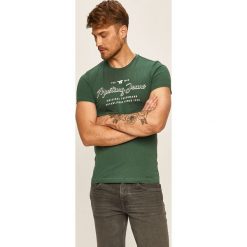 Mustang - T-shirt. T-shirty męskie Mustang, s, z nadrukiem, z bawełny, z okrągłym kołnierzem. Za 59,90 zł.