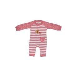 Ebi & Ebi Fairtrade Śpioszki paski, różowy - różowy/pink - Gr.56. Różowe śpiochy niemowlęce Ebi & Ebi, w paski, z bawełny. Za 89,00 zł.