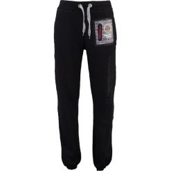 Spodnie dresowe "Mitor" w kolorze czarnym. Czarne joggery męskie marki Geographical Norway, z aplikacjami, z dresówki. W wyprzedaży za 117,95 zł.
