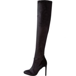 Even&Odd Kozaki na obcasie black. Czarne buty zimowe damskie Even&Odd, z materiału, na obcasie. W wyprzedaży za 149,50 zł.
