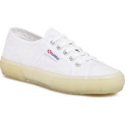 Tenisówki SUPERGA - 2750 Jellygum Cotu S1113DW White/Green Lt A02. Białe półbuty damskie Superga, bez wzorów, z gumy, bez zapięcia. W wyprzedaży za 259,00 zł.