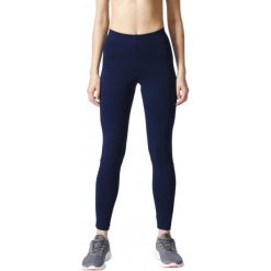 Adidas Legginsy Sportowe Ess Linear Tight Collegiate Navy/White Xl. Białe legginsy skórzane marki Adidas, s. W wyprzedaży za 89,00 zł.