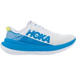 Buty Hoka Carbon X W Niebiesko-Białe. Niebieskie buty sportowe męskie HOKA, bez zapięcia, do biegania. Za 779,99 zł.