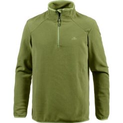 Bluza polarowa w kolorze granatowym. Brązowe bejsbolówki męskie OCK, m, z polaru. W wyprzedaży za 43,95 zł.
