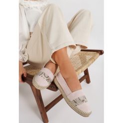 Beżowe Espadryle Sylireanes. Brązowe espadryle damskie Renee, bez wzorów, bez obcasa. Za 89,99 zł.
