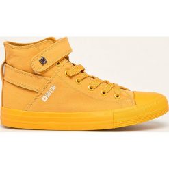 Big Star - Trampki. Żółte trampki i tenisówki damskie BIG STAR, bez wzorów, z gumy, na sznurówki. W wyprzedaży za 99,90 zł.