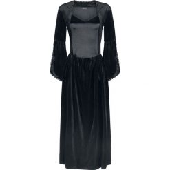 Jawbreaker Velvet & Satin Maiden Dress Sukienka czarny. Czarne sukienki koronkowe marki Jawbreaker, na imprezę, xl, w koronkowe wzory. Za 304,90 zł.