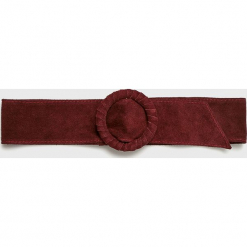 Answear - Pasek Heritage, skórzany. Brązowe paski damskie ANSWEAR, w paski, z materiału. W wyprzedaży za 48,90 zł.