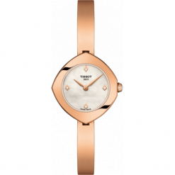PROMOCJA ZEGAREK TISSOT T-Lady T113.109.33.116.00. Białe zegarki męskie TISSOT, ze stali. W wyprzedaży za 1364,00 zł.