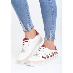 Biało-Czerwone Trampki Subways Noise. Czerwone espadryle damskie Born2be, z haftami, bez obcasa. Za 59,99 zł.
