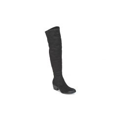 Muszkieterki Meline VELOURS NERO SENSUAL NERO 97. Czarne kozaki damskie marki Meline, bez obcasa, bez zapięcia. Za 535,20 zł.