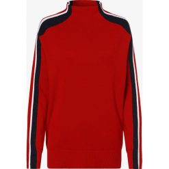 Tommy Hilfiger - Sweter damski, czerwony. Czerwone swetry damskie TOMMY HILFIGER, l, w paski, eleganckie, bez rękawów, bez kaptura. Za 549,95 zł.